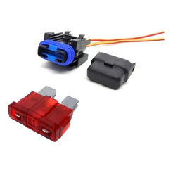 Porta Fusível Automotivo Com Tampa, Vedação E Fusivel De 10a