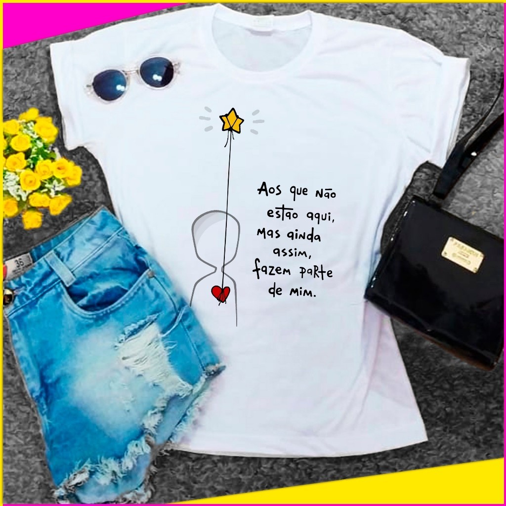 Linda Camiseta T-shirt Atmclass t-shirt Unissex  T Shirt  Feminina Frases, Pequeno Principe, Inspiração, Gospel, Fé, Sau