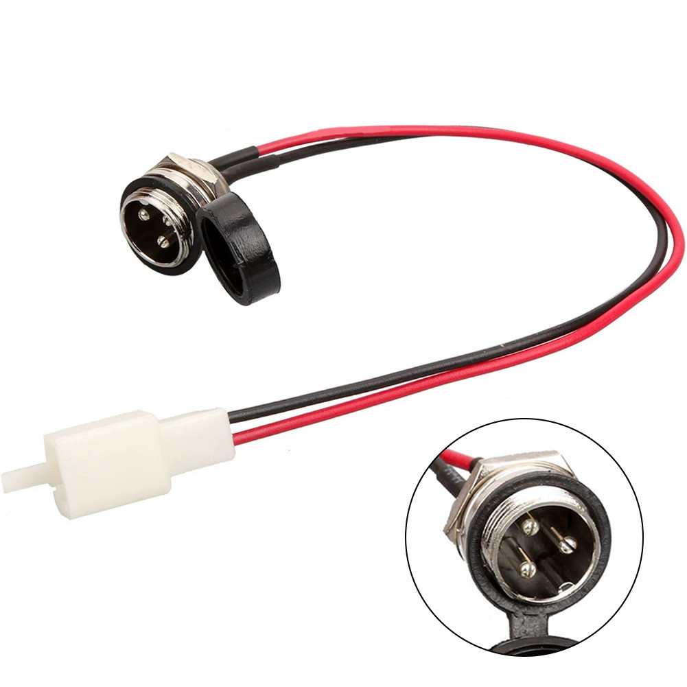 ⭐ Grandes Descontos Porta Do Carregador De 3 Pinos Para Scooter Elétrica E-Bike