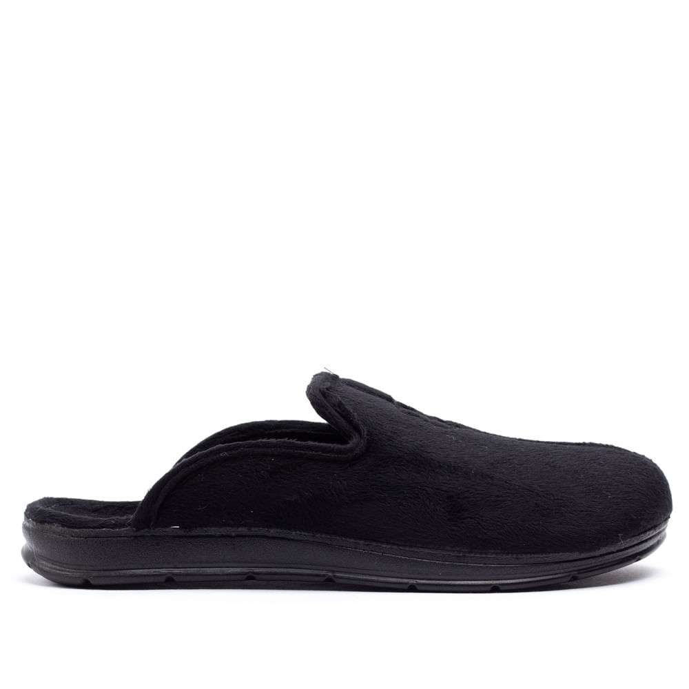 Pantufa Masculina Pegada Preto