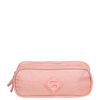 Estojo Especial 2 Compartimentos Metálico Rosa em Oferta na Shopee