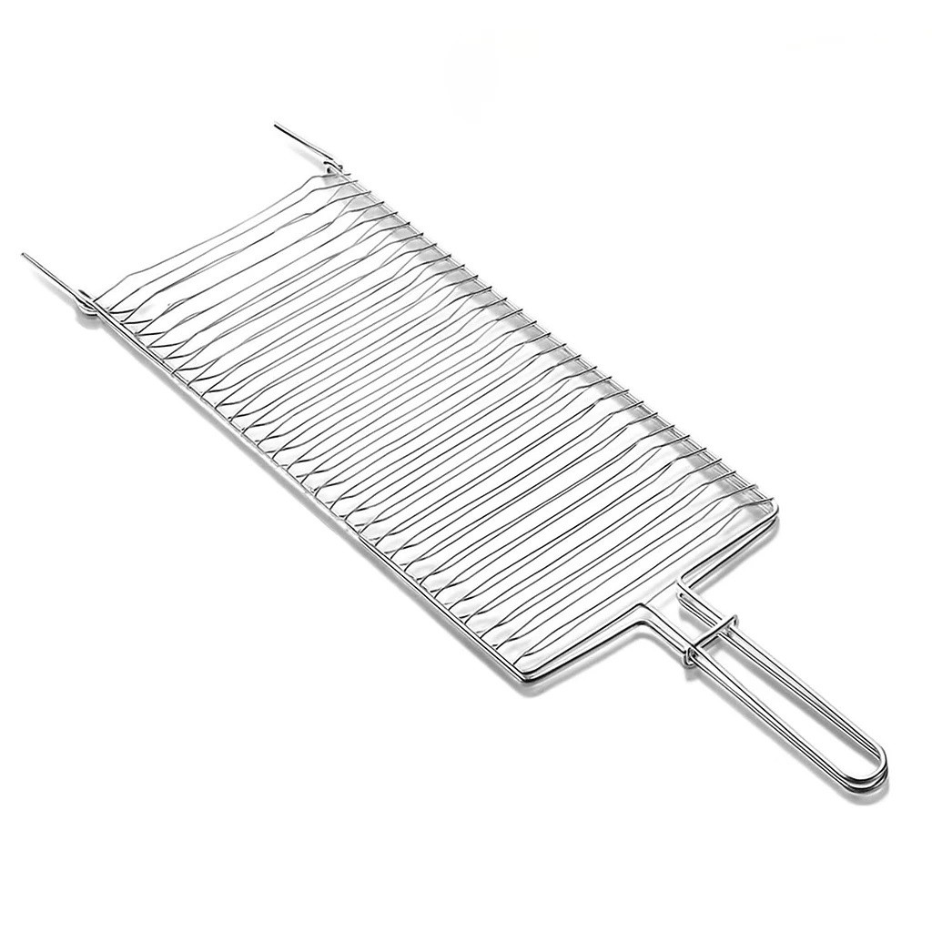 Baby Grelha 53x17 cm para Churrasco, Peixe Pequena