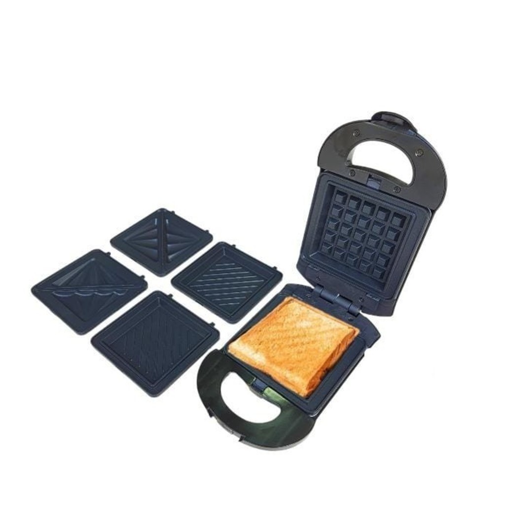 Imagem Nova -Sanduicheira, Máquina Multifuncional Leve, Para Fazer Pão Com Aquecimento Frente E Versoa