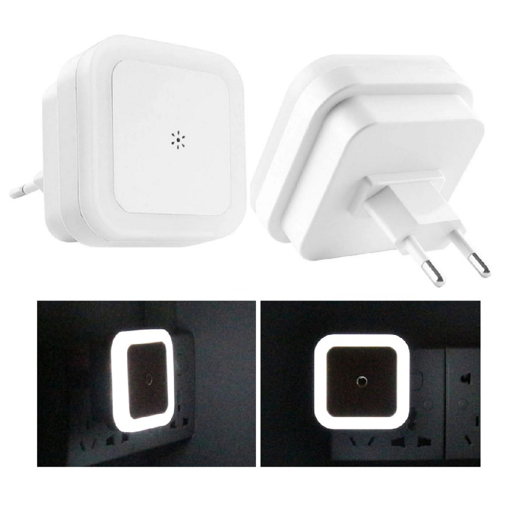 Kit 2 Und Luz Noturna Led Tomada Sensor Automatico Quarto Sala Bebe Conforto Noturno em Oferta na Shopee
