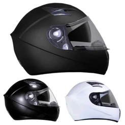 Capacete Xtroy Óculos Solid Ebf Interno Moto Fosco Preto Branco