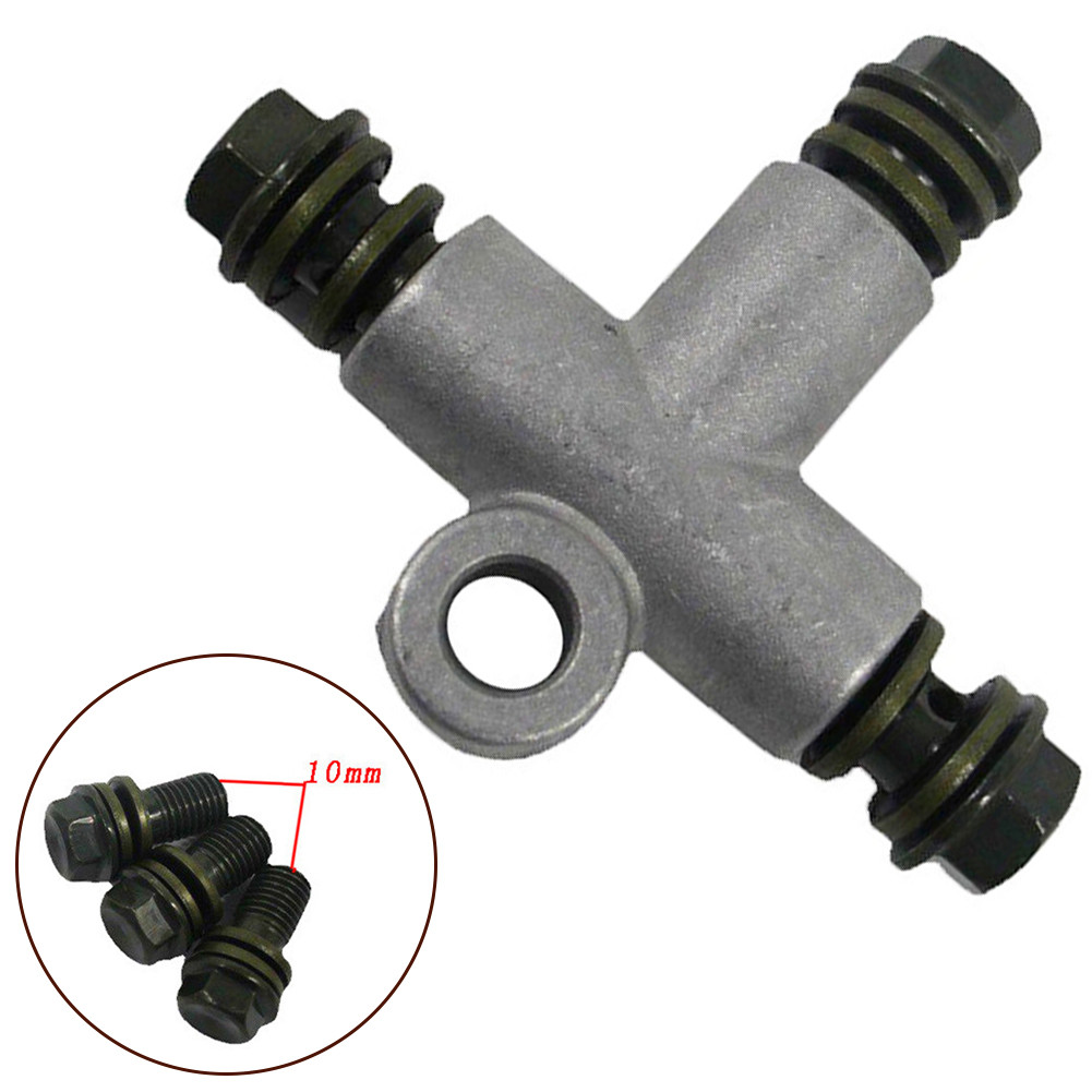 ⚡ Venda Quente Mangueira De Freio Hidráulico T-Connector Adaptador De 3 Vias Para Motocicleta Peças De Karting ATV [br]