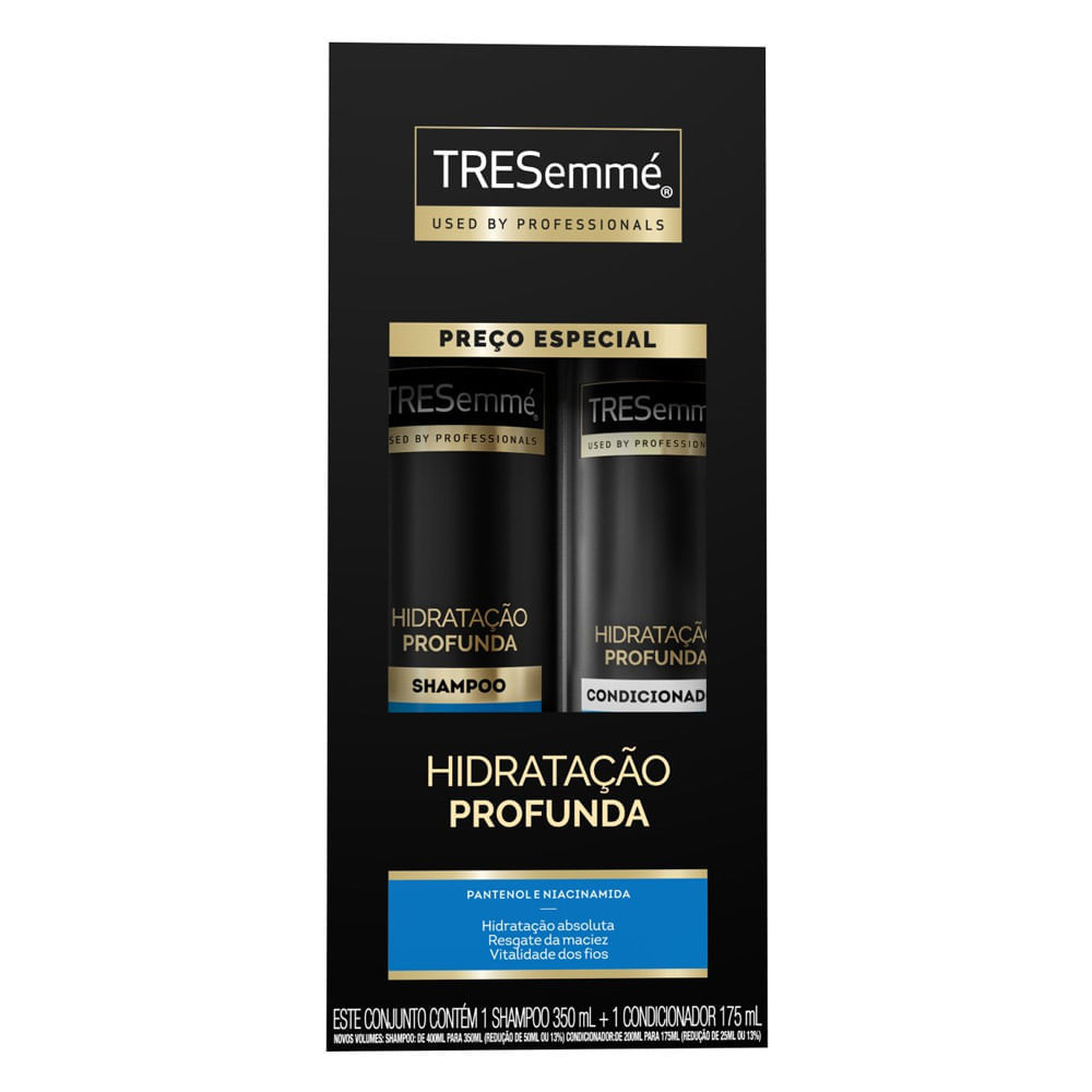 Tresemmé Hidratação Profunda Shampoo 350ml e Condicionador 175ml em Oferta na Shopee