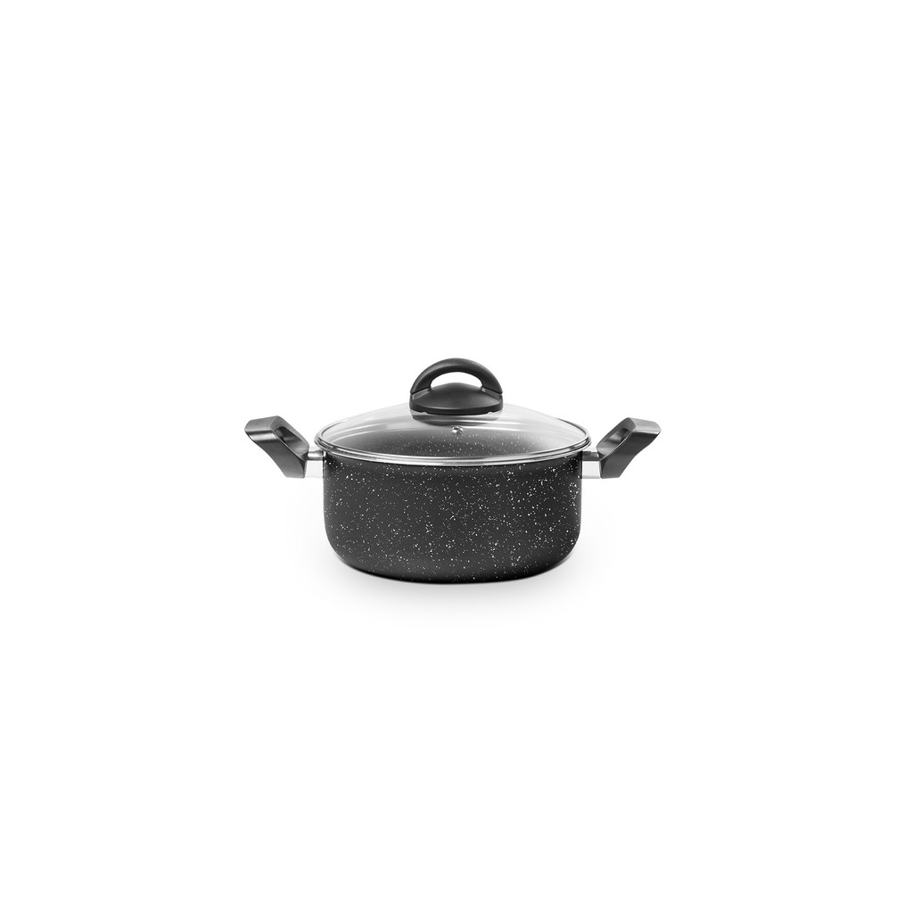 Caçarola com Tampa Brinox Ceramic life Suprema Ø20CM 2,65 L Preto