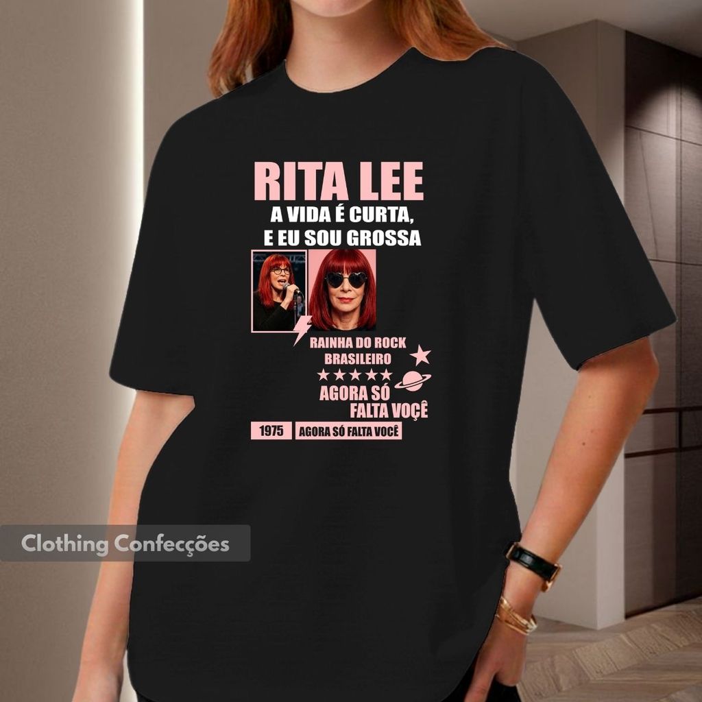 Camiseta Lee Tropicalia Rita Mutantes Rock MPB Musica Brasileira Icone Estetica Vintage Art Streetwear Urban Bootleg