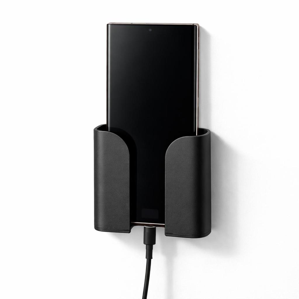 Suporte de Parede para Celular Carregando Organizador Porta Celular Para Tomada Suporte Smartphone Universal