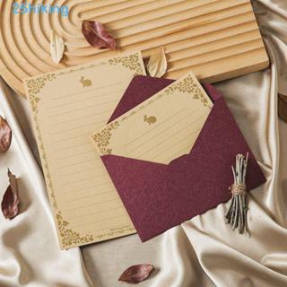 Conjunto De Papel De Carta De Decoração Para Caminhada , 10 Peças , Envelopes De Cartão De Convite Vintage , Romântico em Oferta na Shopee