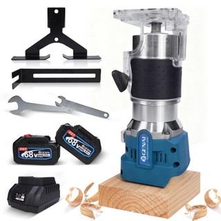 GENAI 68V 30000 RPM Fresadora de Rebate Compacta Sem Escova,Bateria 6.0Ah para Rabos/Entalhes/Ranhuras