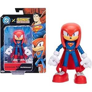 Boneco Sonic DC Knuckles x Superman Figura Articulada 14cm - Sunny