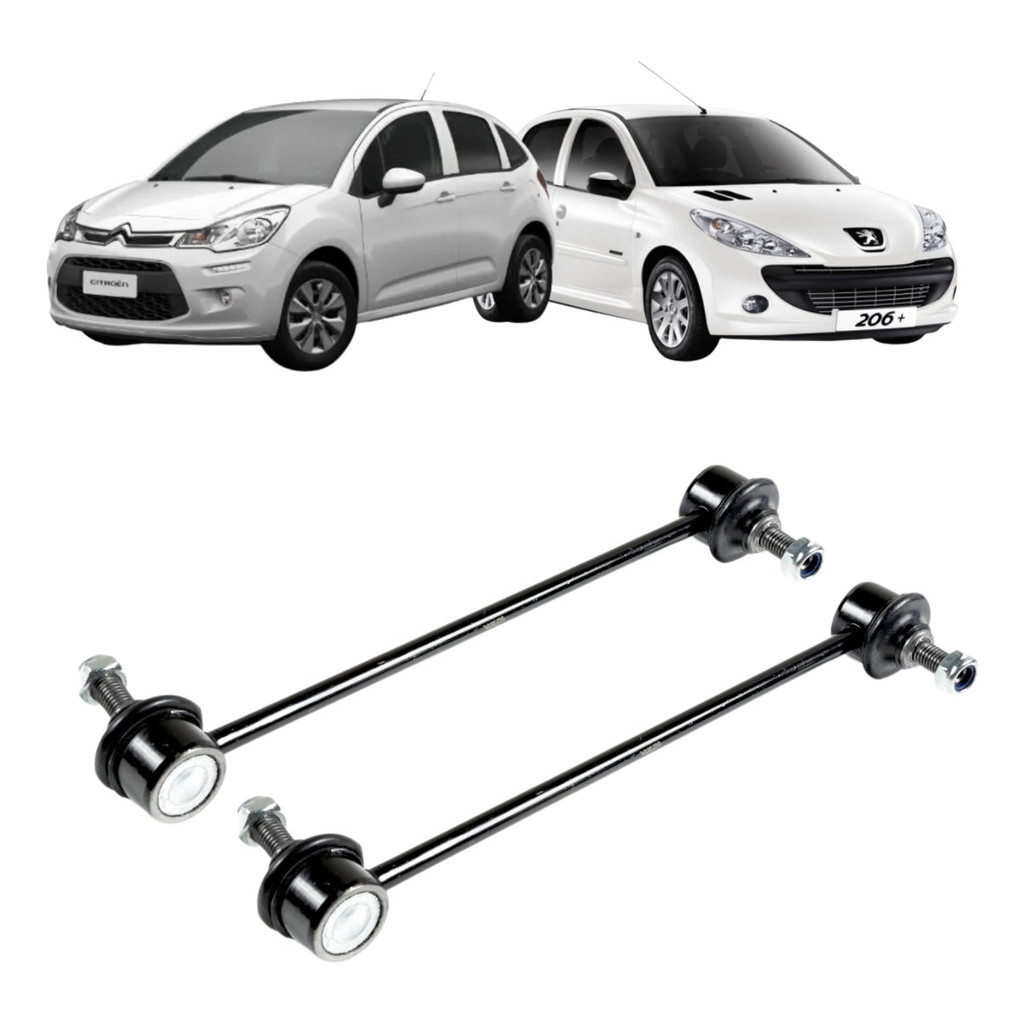 Par Bieleta Estabilizadora Peugeot 206 207 Citroen Aircross E C3 em Oferta na Shopee