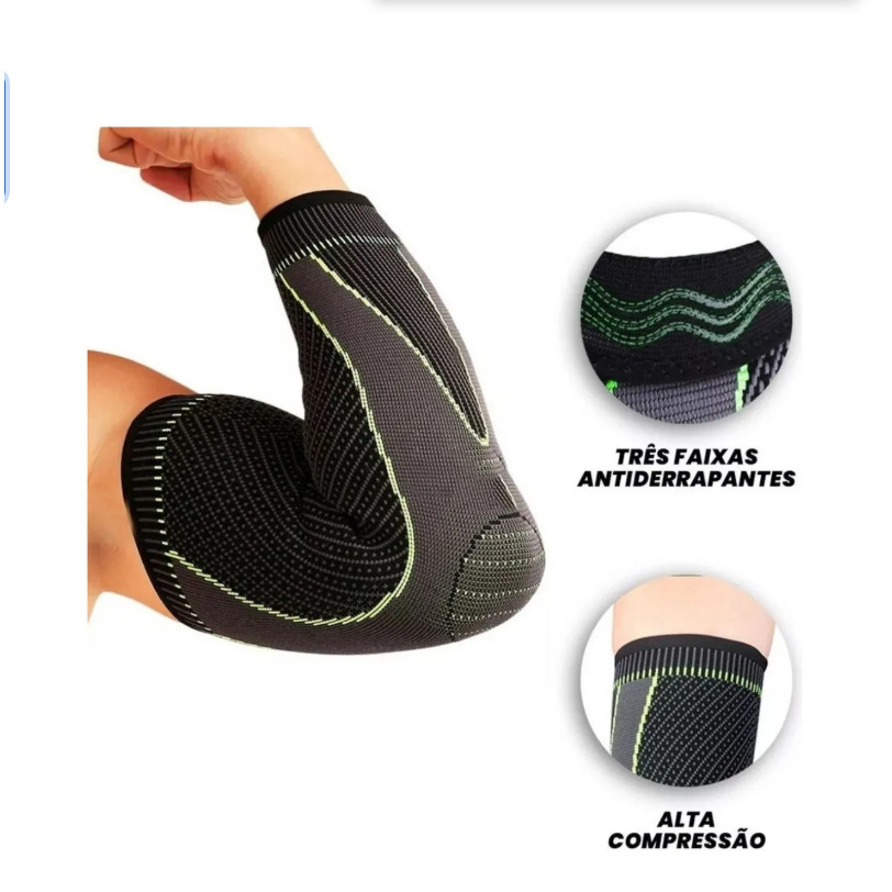 Kit Cotoveleira Ajustável Ortopédica para Dor no Cotovelo, Lesões e Suporte Terapêutico
