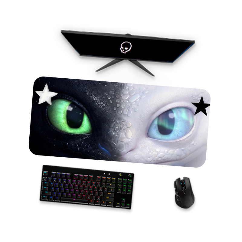 Mouse Pad Gamer Grande  COMO TREINAR SEU DRAGÃO 12  90x40 80x40 60x40 70x30 45x40