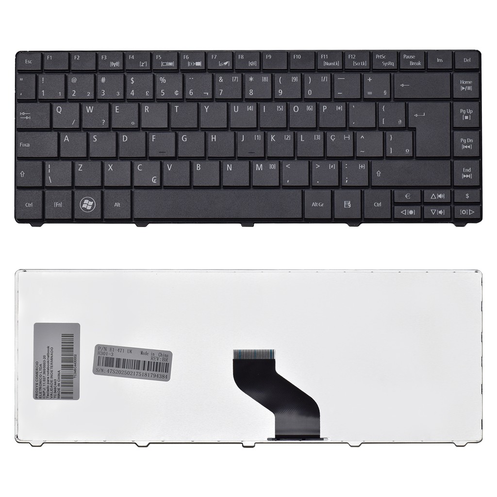 Teclado para Notebook Acer Part Number AEZQZ600010 ABNT2
