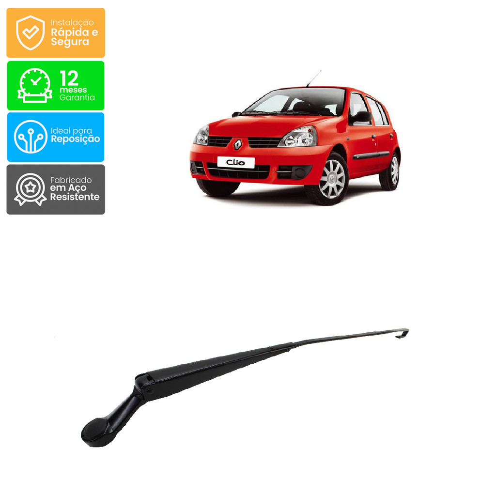 Haste Braço Limpador de Para-Brisa Renault: Clio 99/11 - Direito - Granero