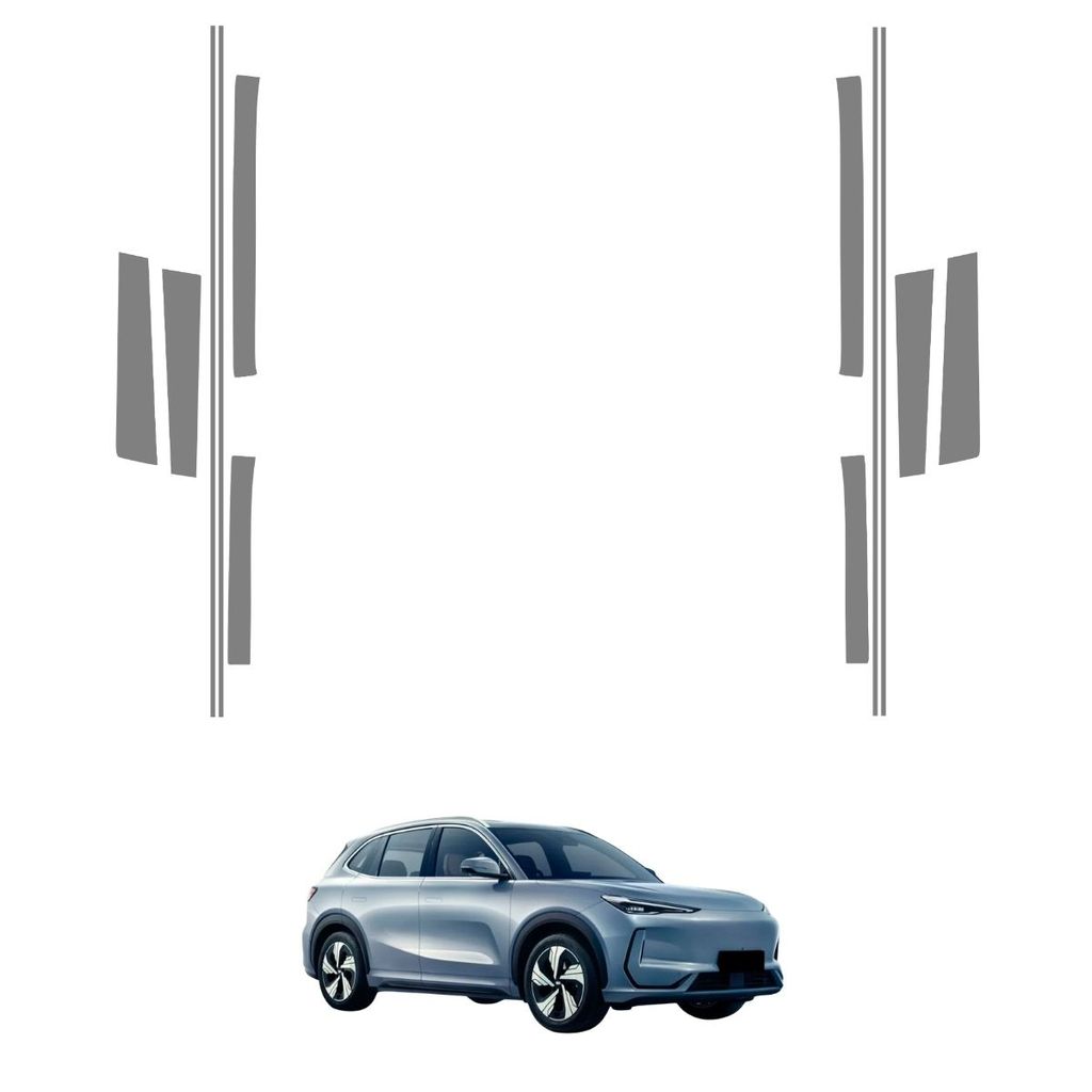 Película PPF Proteção Kit Portas Geely Ex5 2025 2026 Transparente TPU Anti Risco