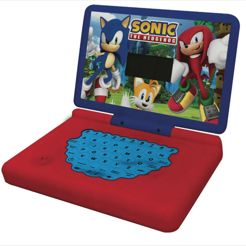 Brinquedo Infantil Laptop Minigame Notebook Sonic Bilingue Candide