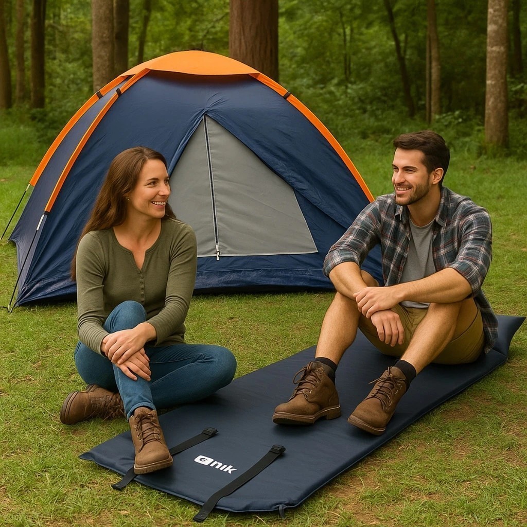 Colchonete Inflável Colchão Camping Piquenique Dormir Descanso Deitar Viagem Achadinhos
