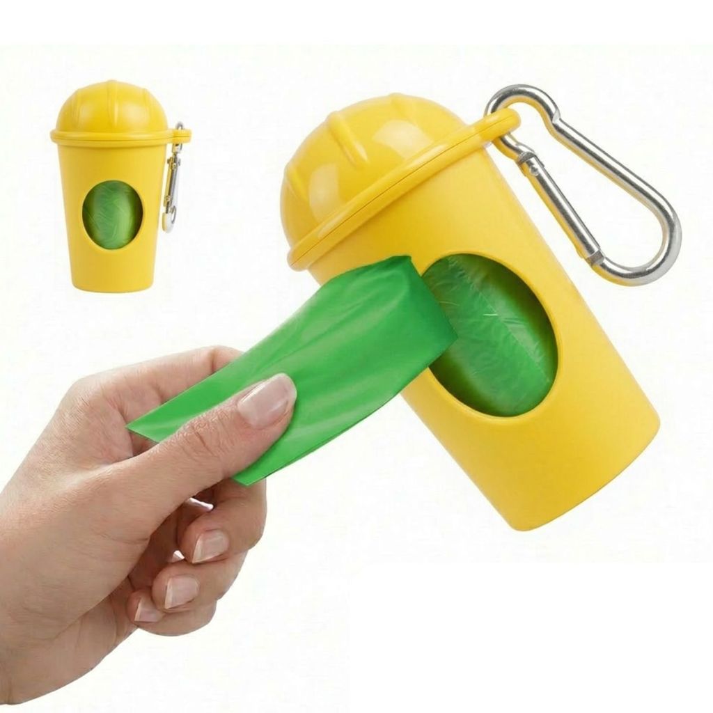 Porta Saco Higiênico para Cachorro com Refil Dispenser Portátil