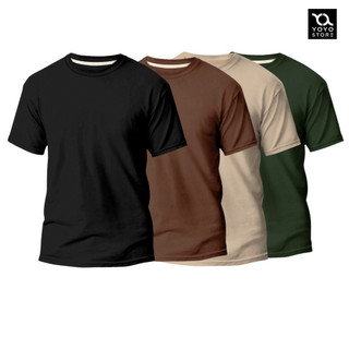 Kit 4 Camiseta Unissex 100% Algodão Básica Varias Cores Lisa Gola Redonda Camisa confortável