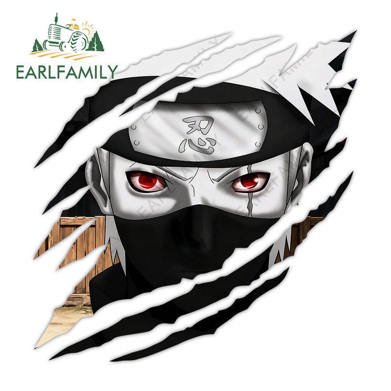 EARLFAMILY Naruto Lágrima Anime Adesivos De Carro Motocicleta Skate Mala Pára-Brisa Capacete JDM Vinil Decalque Personal