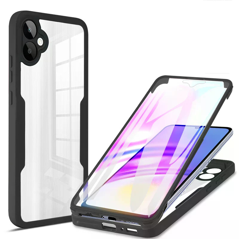 Para Samsung Galaxy A07 A06 A02 A02S A03 A03S A04 A04S A04E A05 A05S 360 Proteção De Corpo Inteiro À Prova De Choque Cas