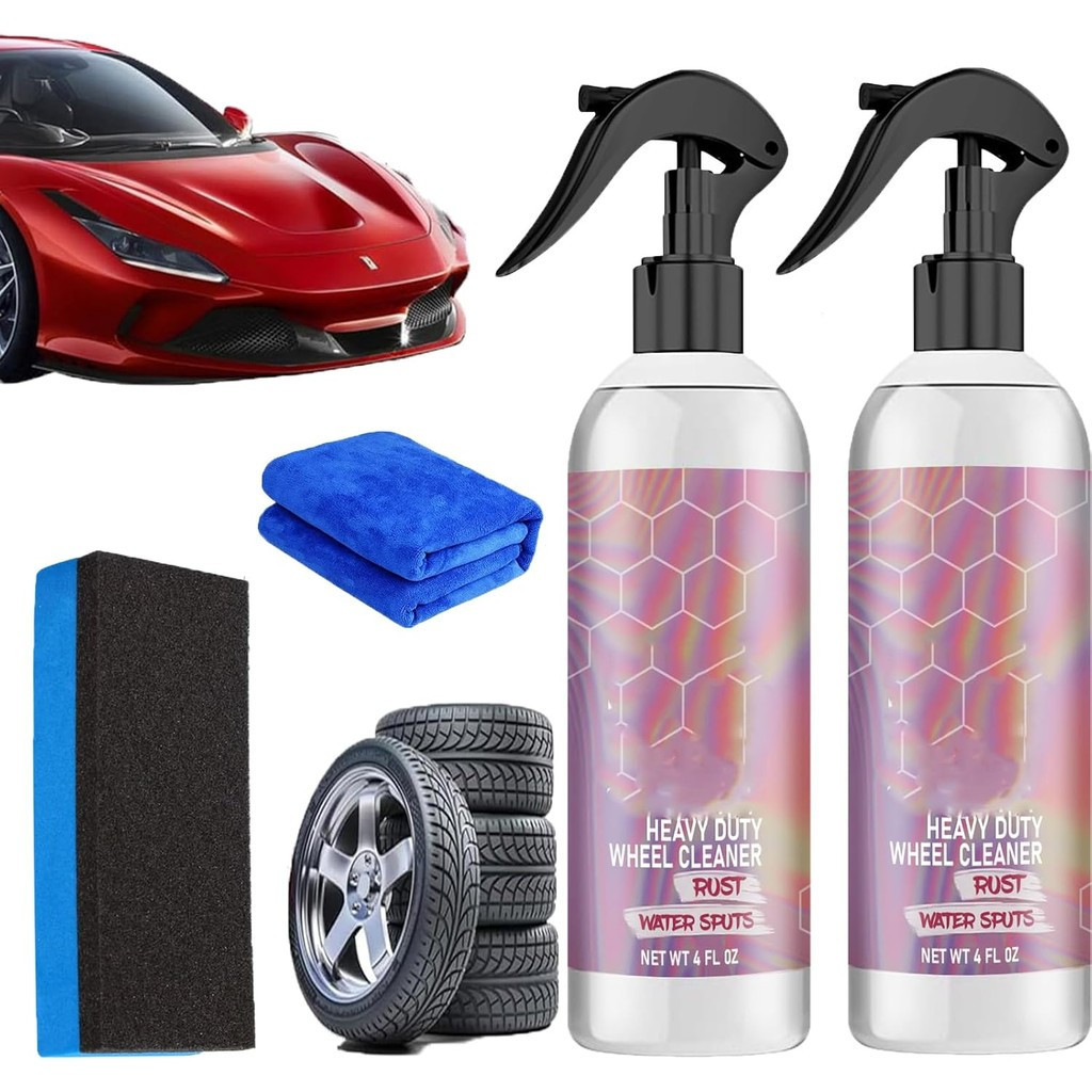 RQB Limpador de Rodas de Uso Intenso - Poderoso Produto de Limpeza Multi-Superfícies para Vidros, Pneus e Manchas de Águ