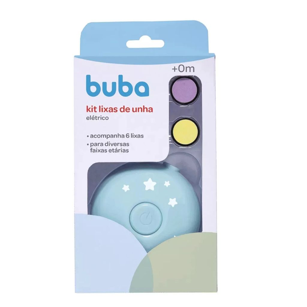Kit Lixa de Unha Elétrica com 6 Lixas Bebê - Buba Original