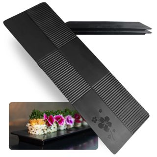 2 Pratos Retos 33cm para Servir Culinária Japonesa, Sushi em Melamina Premium, Kanpai em Oferta na Shopee