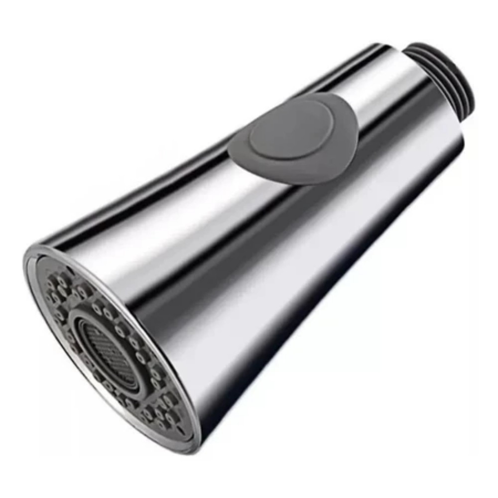 Bico Torneira Gourmet 2 Funções Puxe Spray | Arejador Duchinha Cromado Fosco