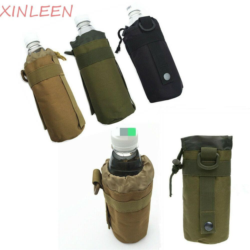 Gaiola para garrafa de água XINLEEN, caminhadas ao ar livre, bolsa Molle, garrafa de água, 500ml, gaiola para garrafa de