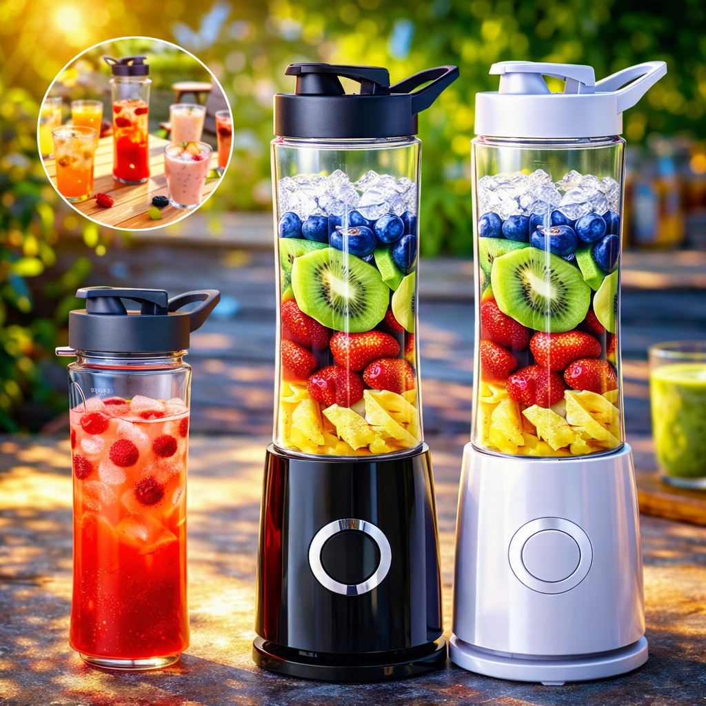 Liquidificador Portátil Sokany 500ml Mini Blender 110v Ou 220v Potente Academia Shakes Vitaminas Original