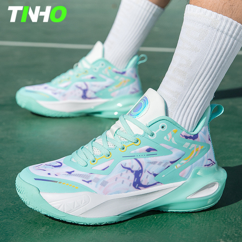 [Friction com som] tênis de basquete cimento prático competição esportes masculino feminino sapatos antiderrapantes têni