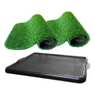 Kit 2 Refil Grama Sintética 46x36cm + Tapete Xixi Para Cães em Oferta na Shopee