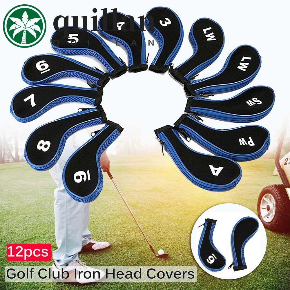 QUILLAN Capa Para Cabeça De Golfe Com Zíper Conjunto De Capas De Ferro Equipamento De Treinamento Acessórios Taco Design