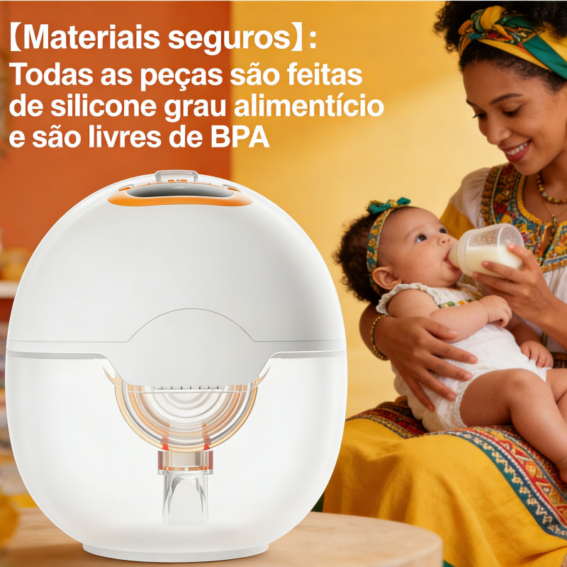 Dispositivo para extração de leite materno, modelo elétrico, portátil e recarregável, ideal para facilitar a amamentação em Oferta na Shopee