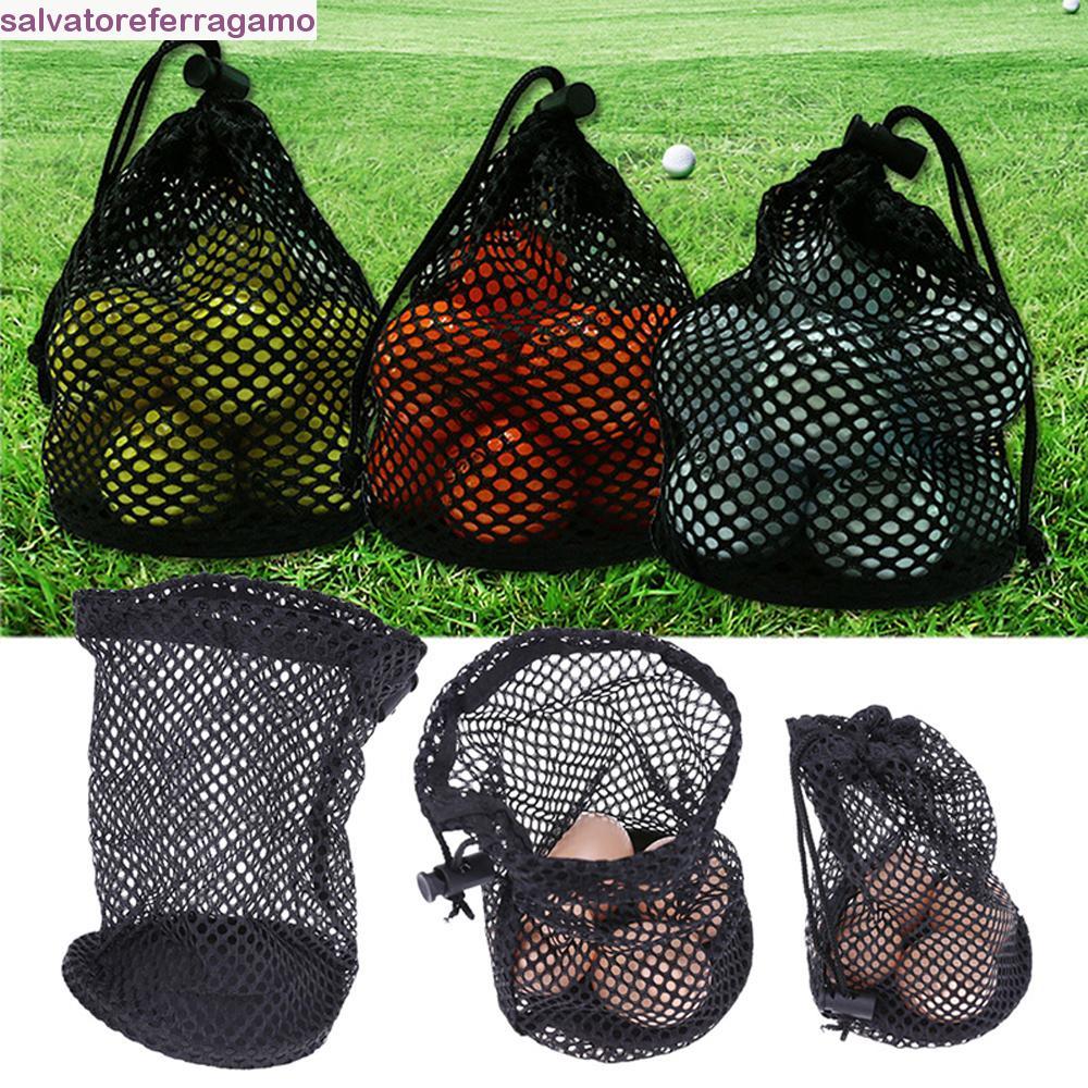 SALVATOREFERRAGAMO Sacos De Bola De Golfe Para Academia Bolsa De Transporte De Nylon Preta Leve 16/32/56 Ball Golf Store