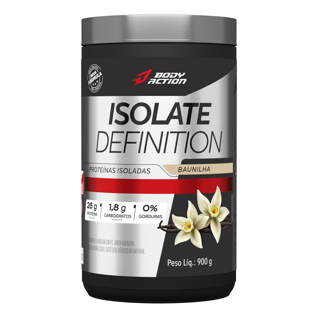 Suplemento De Proteína 26g Por Dose Isolate Definition 900g Sabor Baunilha