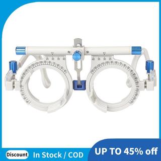Armação De Lente De Teste Óptico Quadro De Optometria PD 48-80mm Ajustável 4 Slots Com Escala De Distância Ocular Exames