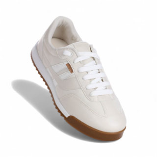 Tênis Anacapri Retrô A Bege - Feminino em Oferta na Shopee