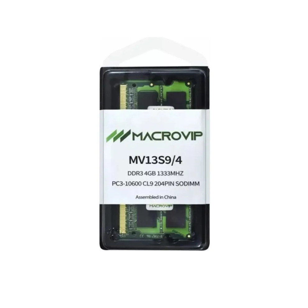 Memoria Notebook DDR3 4GB 1333mhz PC310600 Macrovip
