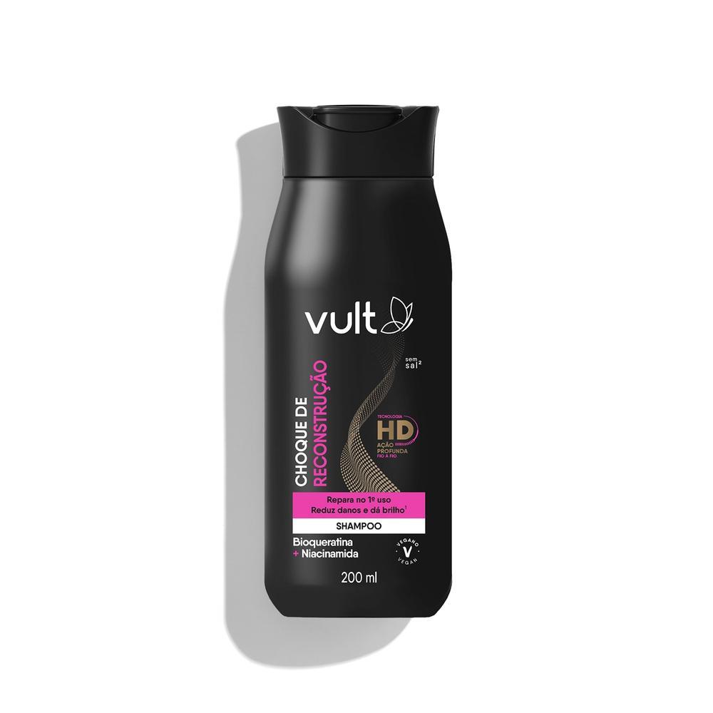 Vult Cabelos Choque de Reconstrução Shampoo 200ml em Oferta na Shopee