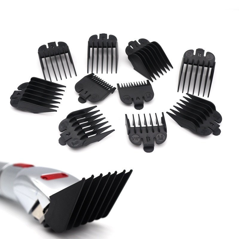 10 Protetores Universais para Máquinas de Cortar Cabelo, Adequados para Máquinas de Cortar Cabelo Profissionais 1,5-25mm
