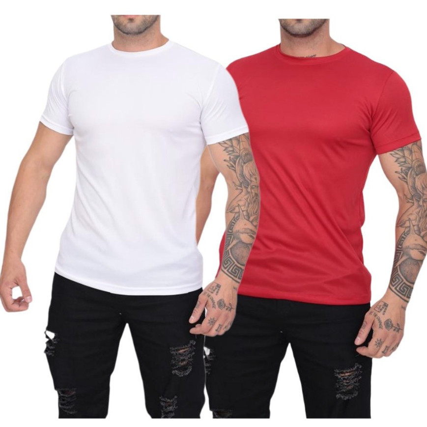 Kit 2 Camiseta Masculina Dry Fit Proteção Solar UV50 Térmica Anti Suor Academia Treino 2026