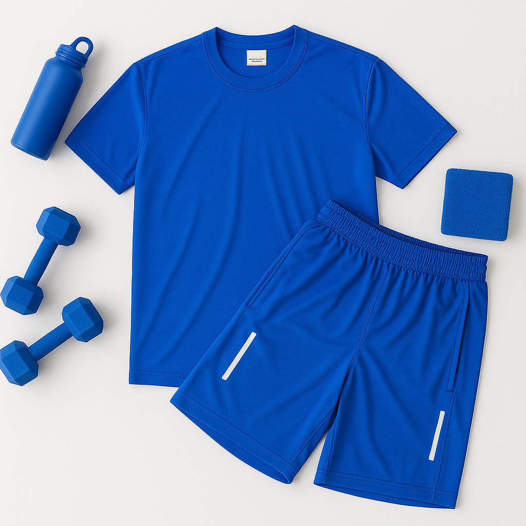 Kit Bermuda Masculina Chimpa + Camiseta Leve e Confortável Esporte Futebol Academia Corrida
