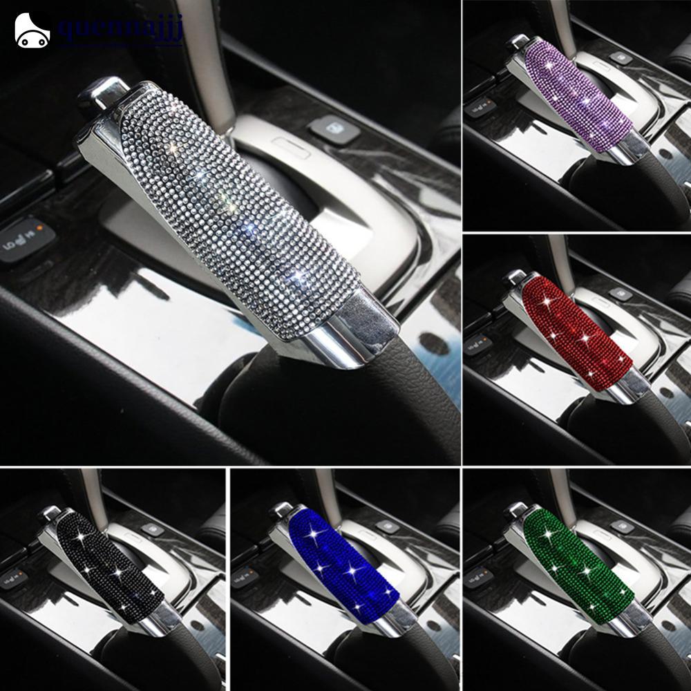 QUENNA Capa De Freio De Mão De Carro , Estilo Incrustado De Diamantes , Acessórios De Modificação De Interiores Automoti