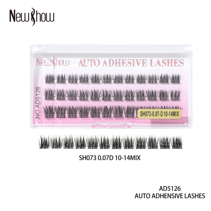 New Show AD5126 Cílios Postiços Tufos Sem Nó Extensão de Cílios Alongamento Natural Fácil Aplicar D 9-14mm Pacote em Oferta na Shopee